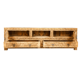 Indian Hand Carved Solid Wood TV Unit 17